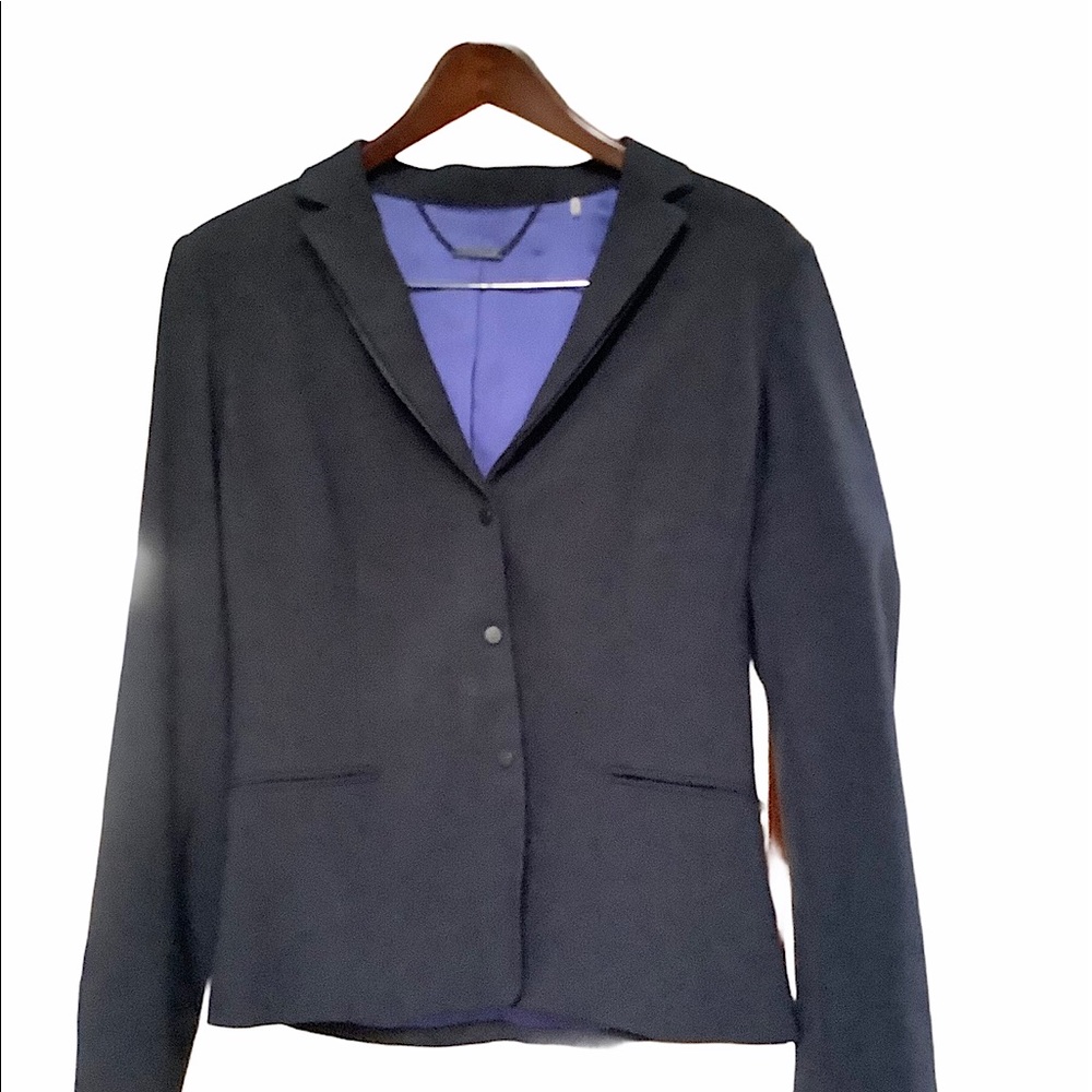 Elie Tahari Womens 3-Button Notched Lapel Blazer